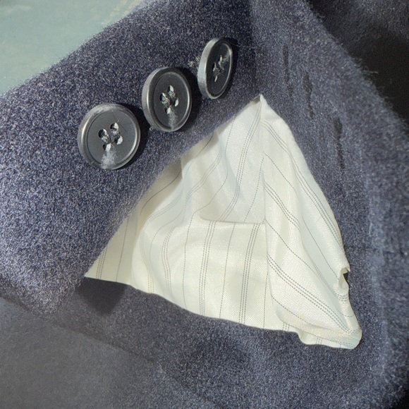 TALBOTS Classic Wool Blend Italy Woven Blazer Jacket Sz 12 NWT - Picture 11 of 13